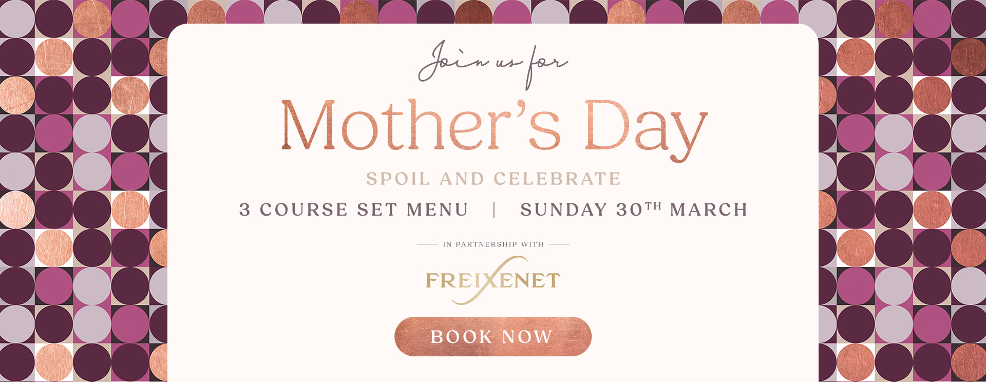 Mother’s Day menu/meal in Hertford